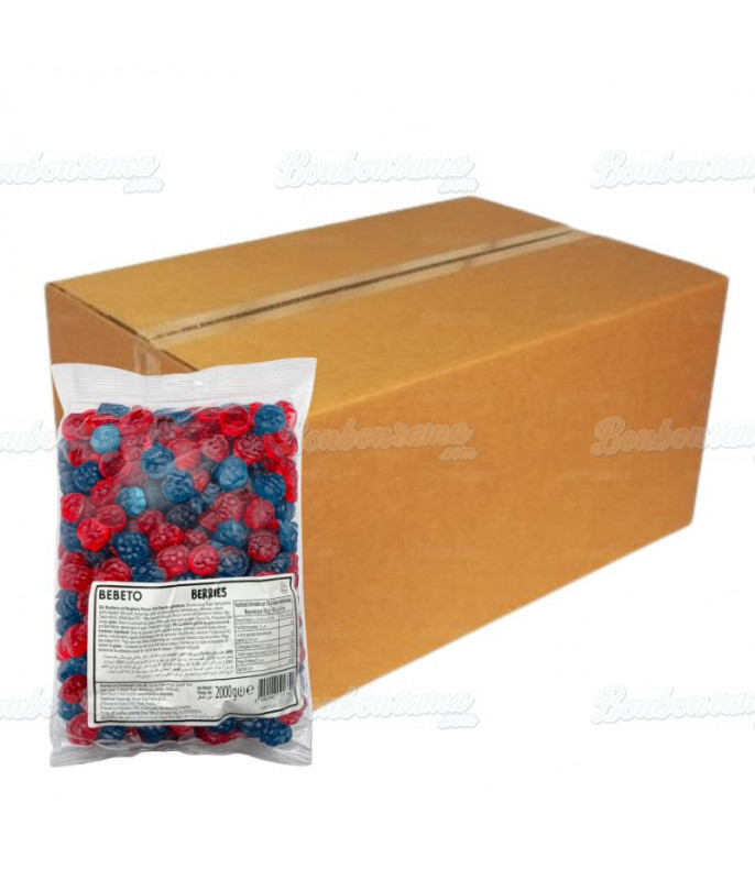 Bebeto Berries halal braam framboos – Fruitige geleisnoepdjes – Bulkverkoop