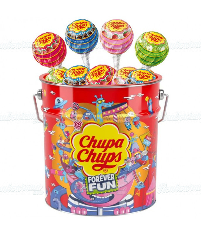 Piruleta Chupa Chups Cubo Metálico Fun Forever