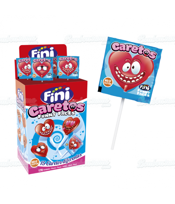 Sucettes Caretos Fraise Fini en gros conditionnement