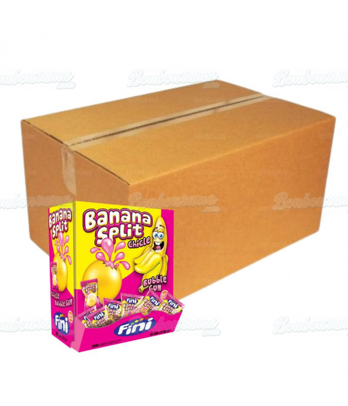 Fini Box Banana Split Gum en gros | bubble gum boîte | Bonbonrama.com