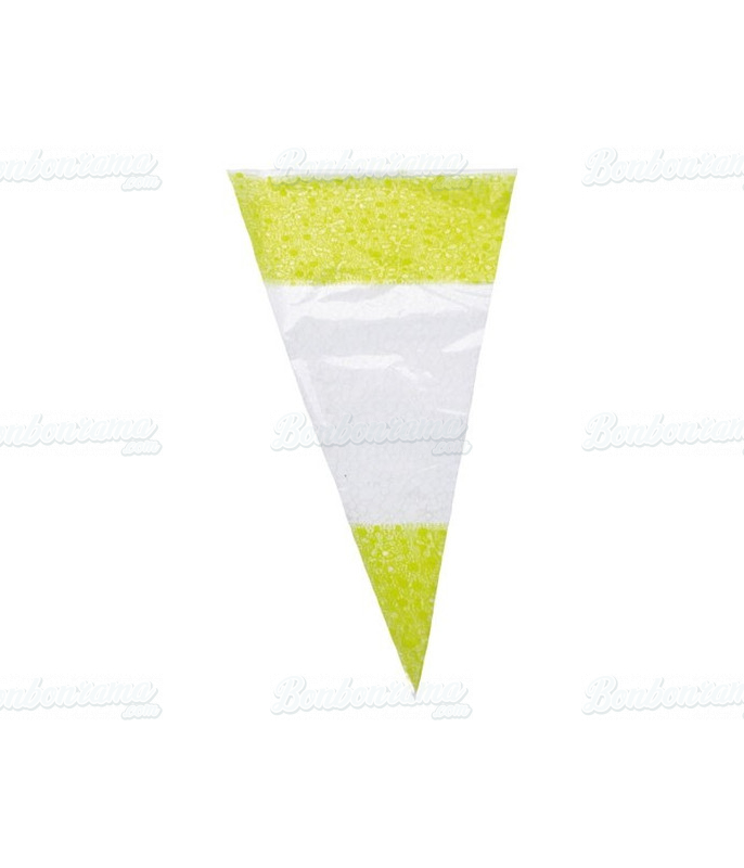 Accessoire Sachet Cône Jaune 18 x 37 pour confiseries et bonbons en gros conditionnement Accessoire Sachet Cône Jaune 18 x 37 pour confiseries et bonbons en gros conditionnement