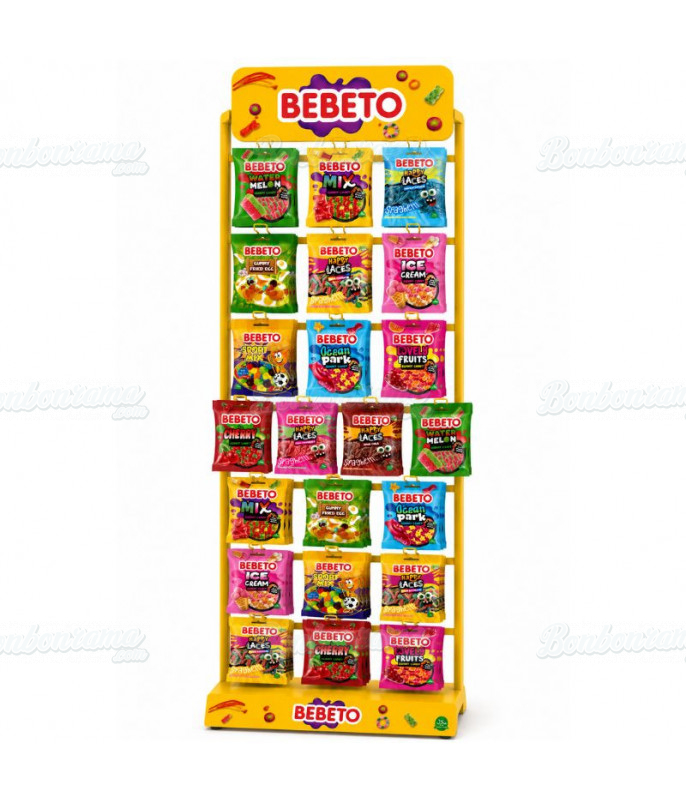 Lot 528 Bebeto zakjes + Presentoir 22 pinnen
