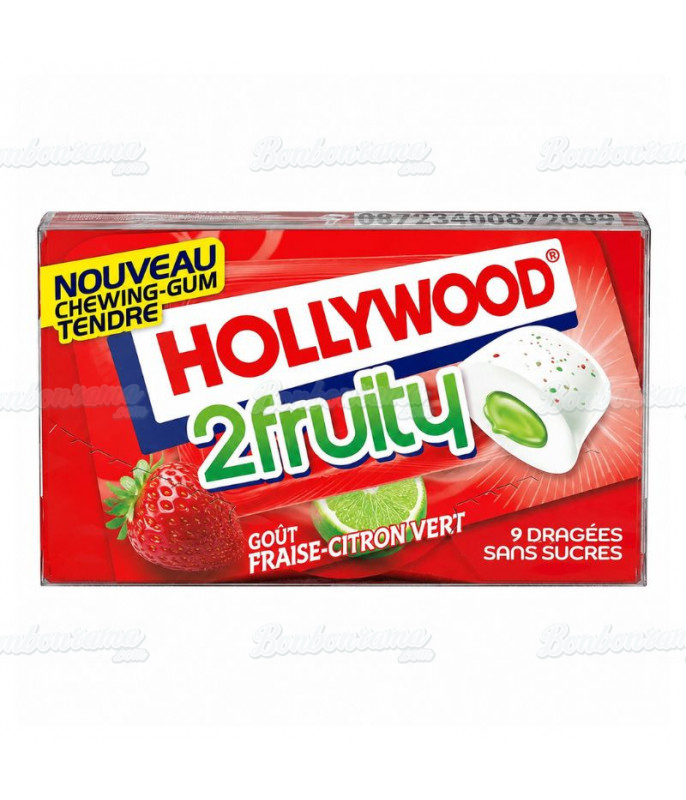 Chewing Gum Hollywood 2Fruity Strawberry Lime