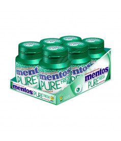 Mentos Chlorophyll – Sugar-free chewing gum 30 dragées – Box or display of 6 pcs