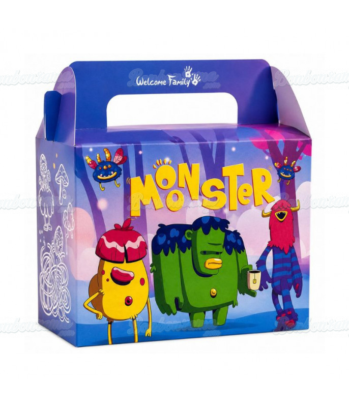 Accessoire Boîte Bonbon Monster pour confiseries et bonbons en gros conditionnement