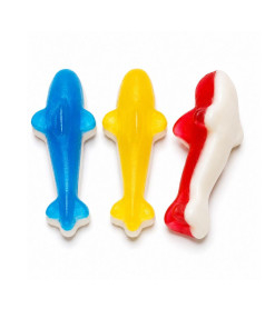 Requins Colorés Pedro 1 kg – Bonbons Gélifiés Fruités en Vrac – Sac ou Carton 8 kg