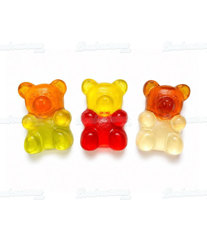 Gros Oursons Pedro 1 kg – Bonbons Gélifiés XXL Bicolores aux Fruits – Vente en Vrac