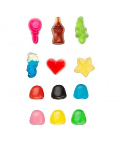 Bonbon gélifié en vrac Sachet Haribo 500 g Happy Life DLUO 10/26 en gros conditionnement