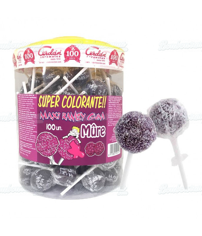 MAXI Ramzy Fizzy Mûre x100 pcs MAXI Ramzy Fizzy Mûre x100 pcs