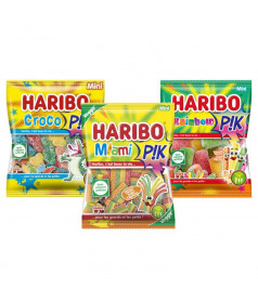 Mega Fête Pik Mix 168 Mini Sachets Haribo DLUO 07/26 en gros conditionnement