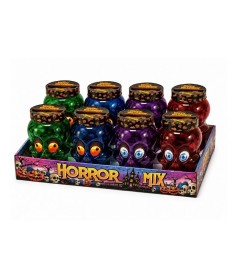 Halloween-Bonbon-Mix in einem Zombie-Kopf von 220 g