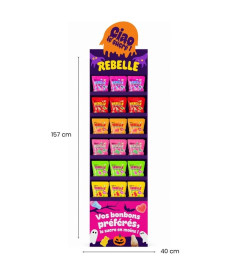 18-Compartment Rebelle  Display Stand – Available on Bonbonrama.com