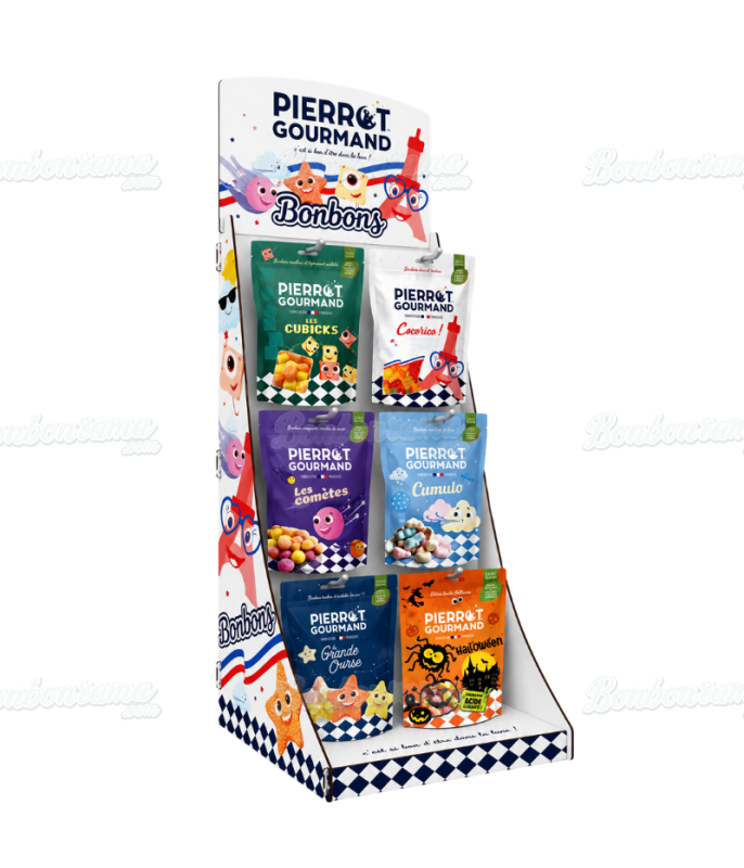 Empty Pierrot Gourmand Wooden Peg Display