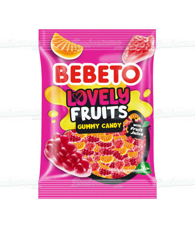 Geleisnoepertje in fruitvorm Bebeto in grote verpakking op Bonbonrama.com
