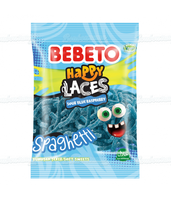 Bebeto Raspberry Spaghetti in wholesale packaging on Bonbonrama.com