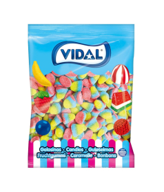 Zure Rainbow Drops van Vidal in grootverpakking