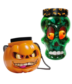 Pack de golosinas de Halloween Patrelle – 14 calabazas y calaveras