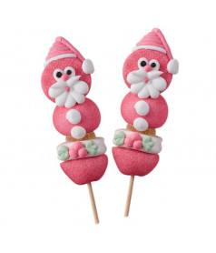 Weihnachtsmann-Marshmallow-Lutscher 45 g – Erdbeergeschmack |Bonbonrama