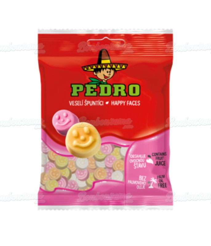 Bolsa de caras felices Pedro de 80 g