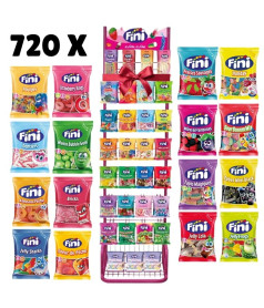 Lote 720 Sachets Fini 90 g + Expositor 28 broches