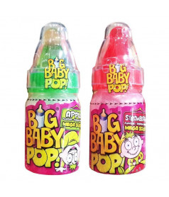 Confiserie ludique Big Baby Pop Mega Sour en gros conditionnement