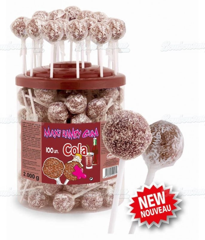 MAXI Ramzy Fizzy Cola x 100 pcs en TUBO MAXI Ramzy Fizzy Cola x 100 pcs en TUBO