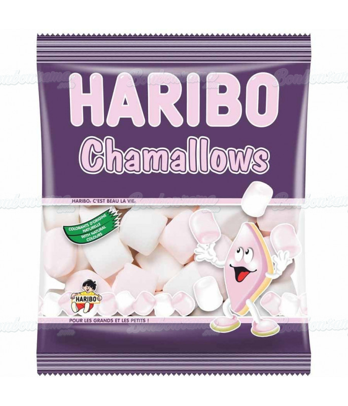 Sachet Haribo 100 gr Chamallow en gros conditionnement