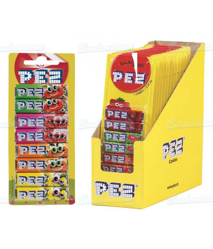 PEZ Distributeur de bonbons dragéifiés fruités 4 recharges pas