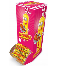 Carambar: bonbons aux fruits 352 g oeco framboise, peche, caramel