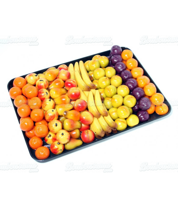 Fruits en pâte d'Amande (massepain) en plateau de 2 kg (133 fruits)