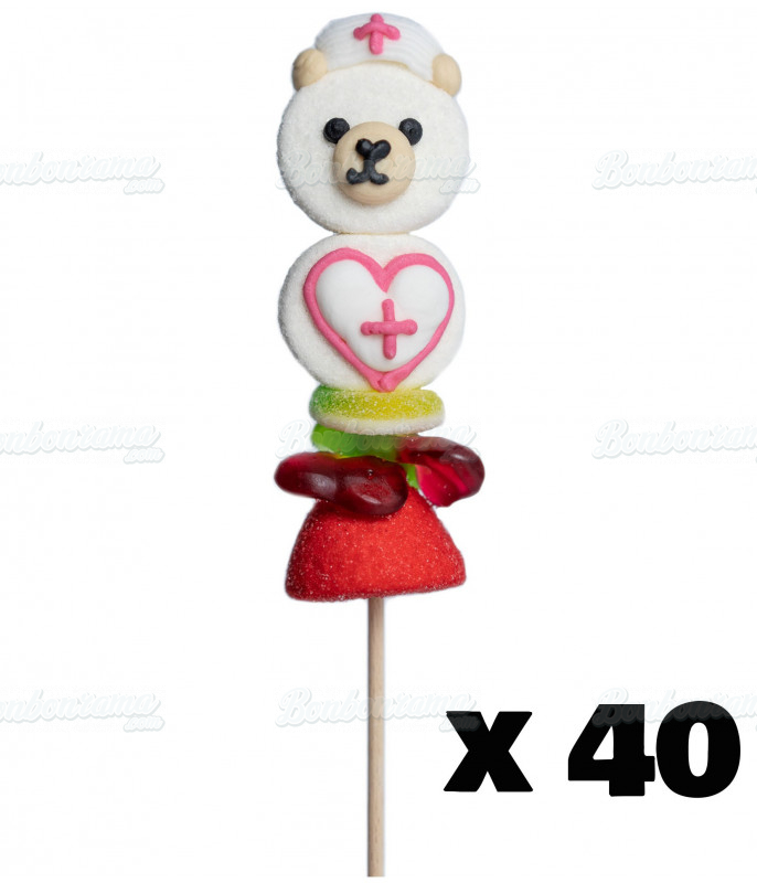 Marshmallow Lollipop Bear Nurse 55 gr x 40 units