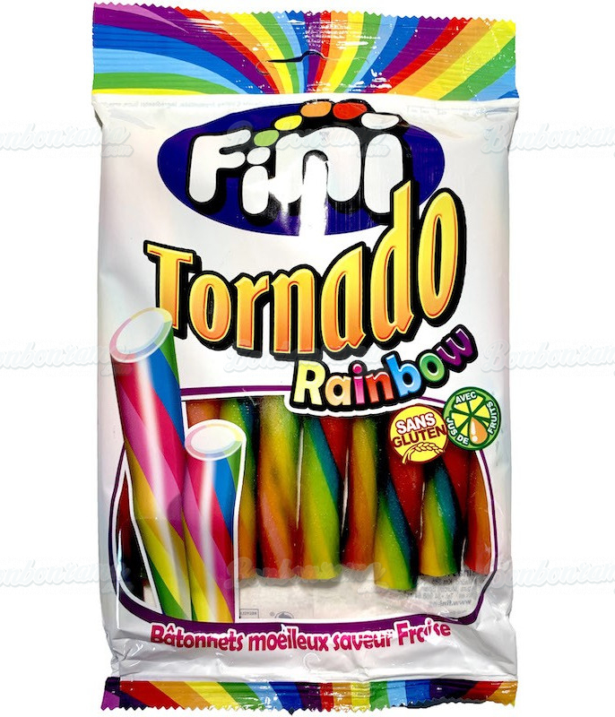 Sachet Fini Tornado Arc-En-Ciel 180 gr x 18 Sachet Fini Tornado Arc-En-Ciel 180 gr x 18