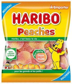 Sachet Haribo 120 gr Peaches x 30