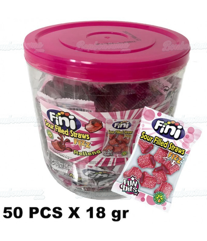 Sour Filled Straws 50 x 18 gr Sour Filled Straws 50 x 18 gr