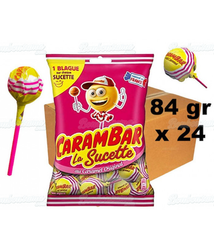 CARTON Sucette Carambar 24 x 7 pcs CARTON Sucette Carambar 24 x 7 pcs