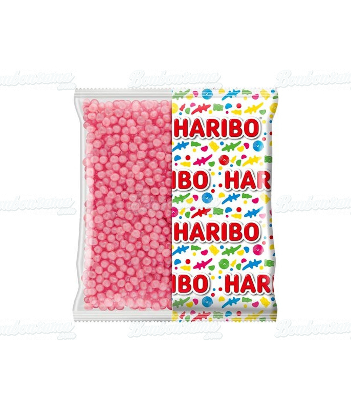 Dragibus roses de Haribo,billes roses,bonbons fruités