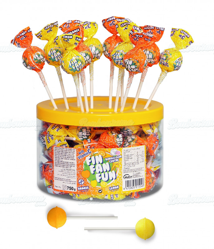 Lollipops Fin Fan Fun x 50 pcs JAR