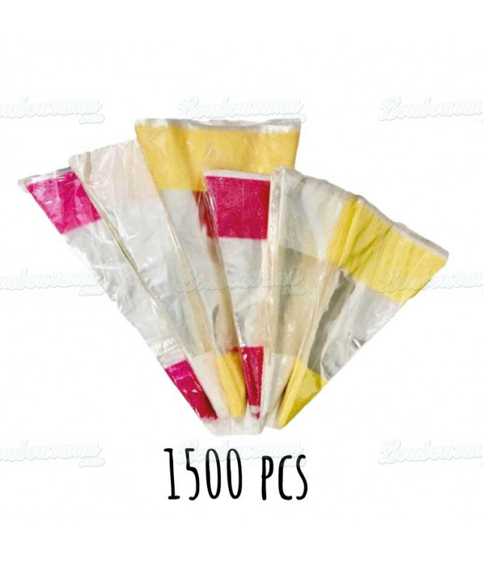 Lot de 1500 sachets Cone 3 coloris Lot de 1500 sachets Cone 3 coloris