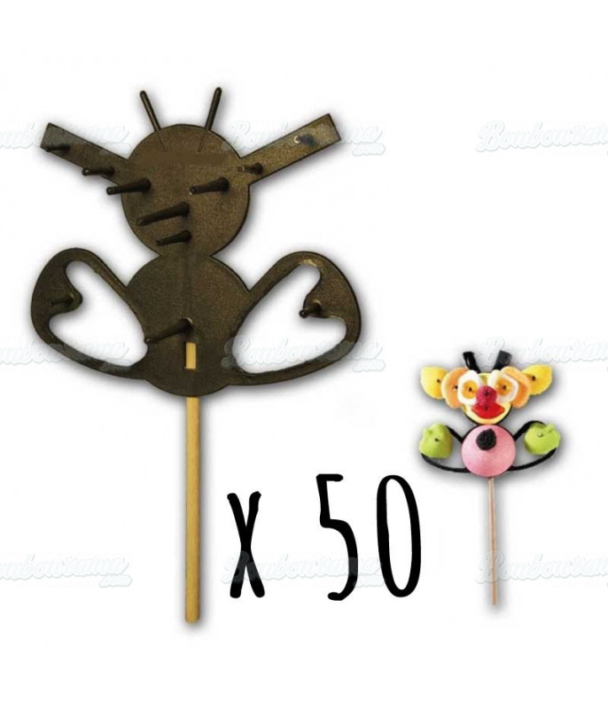 Support Brochette Bonbon Abeille x 50 Support Brochette Bonbon Abeille x 50