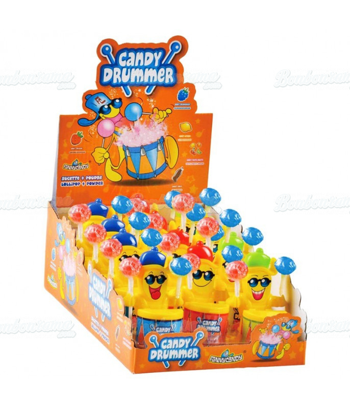 Sucette Poudre Candy Drummer x 12 pcs Sucette Poudre Candy Drummer x 12 pcs