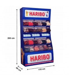 Haribo Pick and Mix display 24 trays