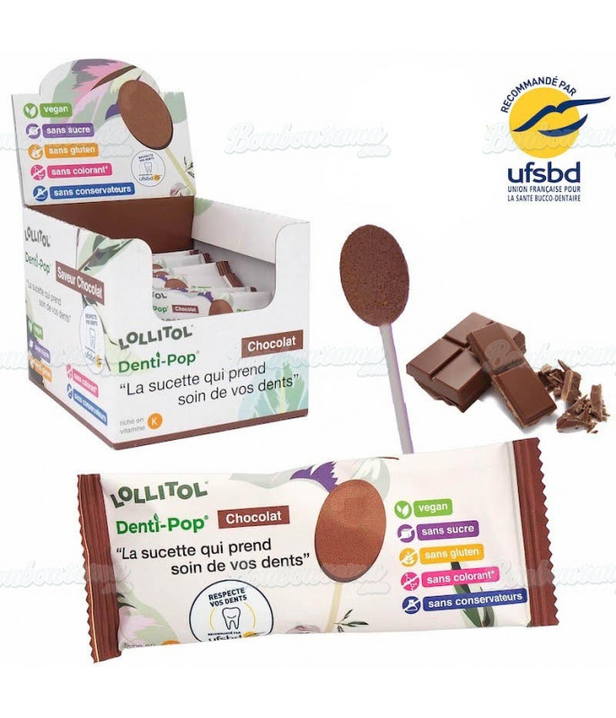 Sucette Denti-Pop Chocolat x 40 pcs Sucette Denti-Pop Chocolat x 40 pcs