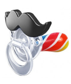 Confiserie ludique Tétine B Pop Mustacho DLUO 08/25 en gros conditionnement
