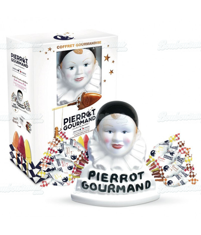 Buste Pierrot Gourmand + 40 sucettes Buste Pierrot Gourmand + 40 sucettes