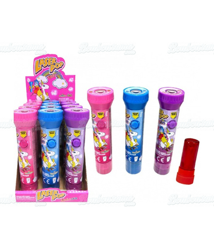 Confiserie ludique Laser Pop Licorne en gros conditionnement