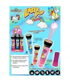 Confiserie ludique Laser Pop Licorne en gros conditionnement