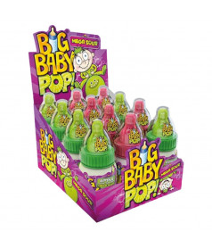 Confiserie ludique Big Baby Pop Mega Sour en gros conditionnement