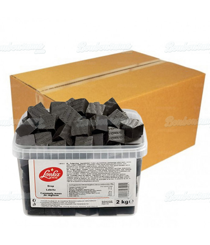 Confiserie caramel Fudge Réglisse Lonka en gros conditionnement