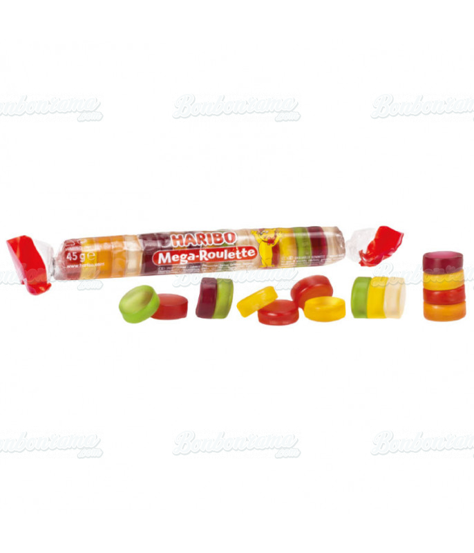 Bonbon product_category_name en gros conditionnement Mega Roulette Fruit Haribo