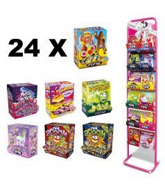 Pack 24 Fini Box + Présentoir Offert pour bonbons et confiseries en gros conditionnement